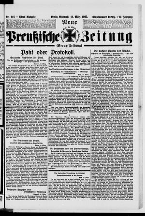 Neue preußische Zeitung vom 11.03.1925