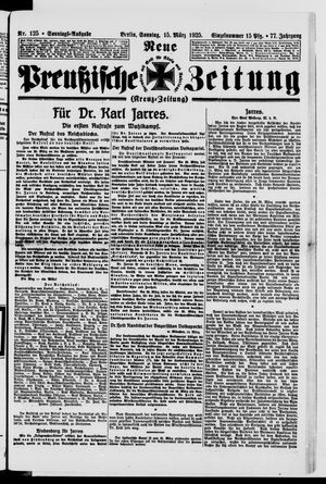 Neue preußische Zeitung vom 15.03.1925
