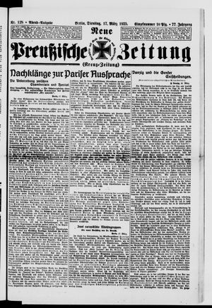 Neue preußische Zeitung vom 17.03.1925