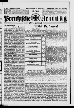 Neue preußische Zeitung vom 29.03.1925