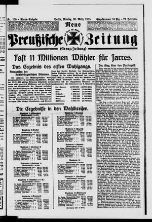 Neue preußische Zeitung vom 30.03.1925