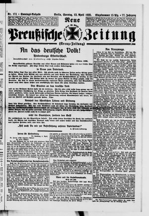 Neue preußische Zeitung vom 12.04.1925