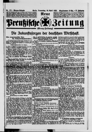 Neue preußische Zeitung vom 16.04.1925