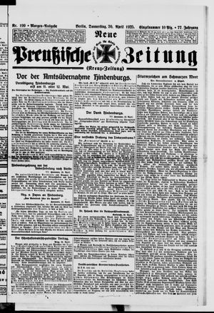 Neue preußische Zeitung vom 30.04.1925