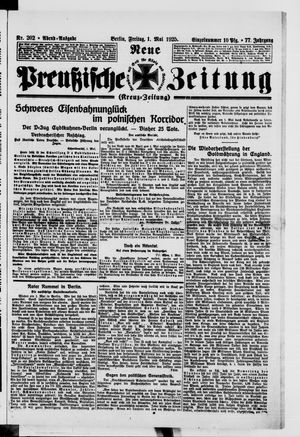 Neue preußische Zeitung vom 01.05.1925