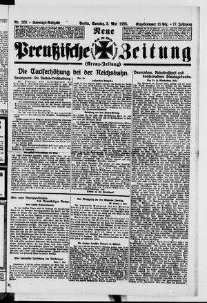 Neue preußische Zeitung vom 03.05.1925