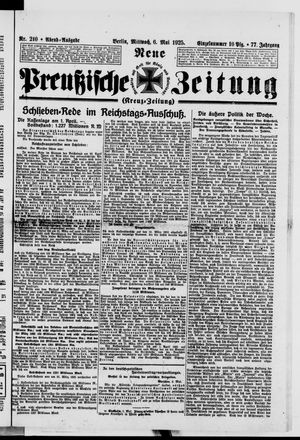 Neue preußische Zeitung on May 6, 1925