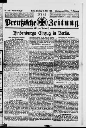 Neue preußische Zeitung vom 12.05.1925