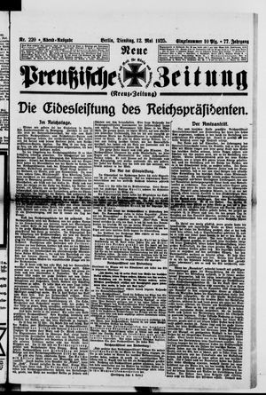 Neue preußische Zeitung vom 12.05.1925