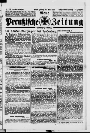 Neue preußische Zeitung vom 15.05.1925