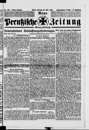 Neue preußische Zeitung vom 22.05.1925