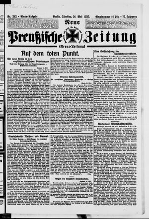 Neue preußische Zeitung vom 26.05.1925
