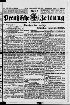 Neue preußische Zeitung vom 28.05.1925