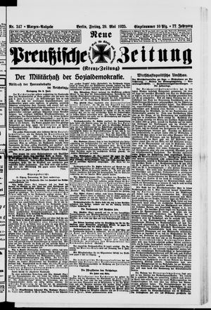 Neue preußische Zeitung vom 29.05.1925