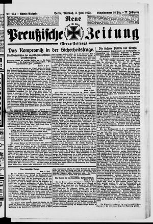 Neue preußische Zeitung vom 03.06.1925