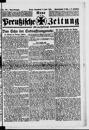 Neue preußische Zeitung vom 06.06.1925