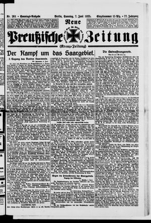 Neue preußische Zeitung vom 07.06.1925