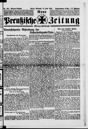 Neue preußische Zeitung vom 10.06.1925