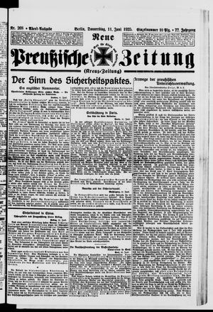 Neue preußische Zeitung on Jun 11, 1925