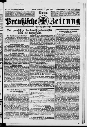 Neue preußische Zeitung vom 14.06.1925