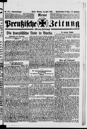 Neue preußische Zeitung vom 15.06.1925
