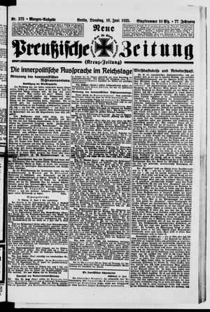 Neue preußische Zeitung vom 16.06.1925