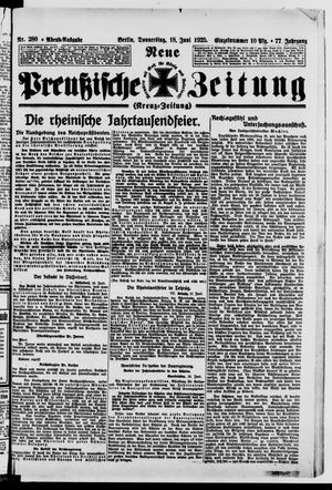 Neue preußische Zeitung vom 18.06.1925