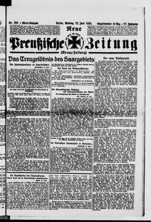Neue preußische Zeitung vom 22.06.1925