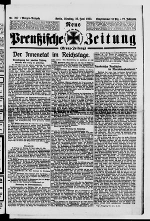 Neue preußische Zeitung vom 23.06.1925