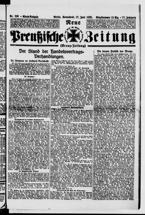 Neue preußische Zeitung vom 27.06.1925