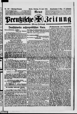 Neue preußische Zeitung vom 28.06.1925