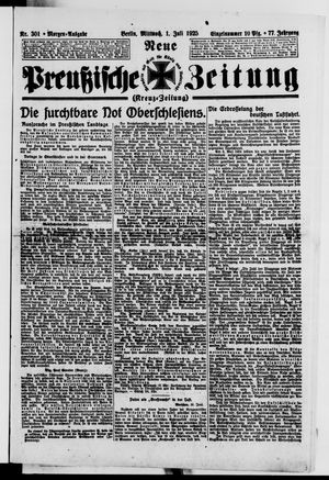 Neue preußische Zeitung vom 01.07.1925