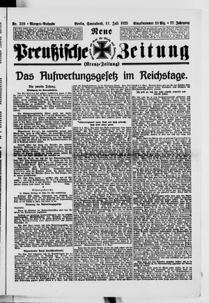 Neue preußische Zeitung vom 11.07.1925