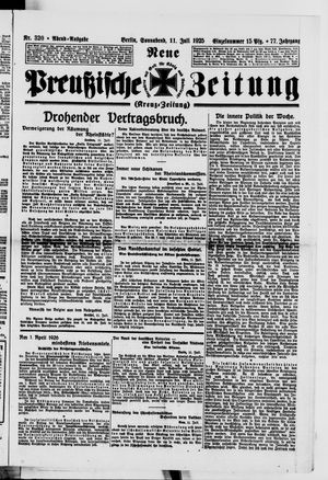 Neue preußische Zeitung vom 11.07.1925