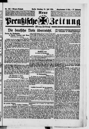 Neue preußische Zeitung vom 21.07.1925