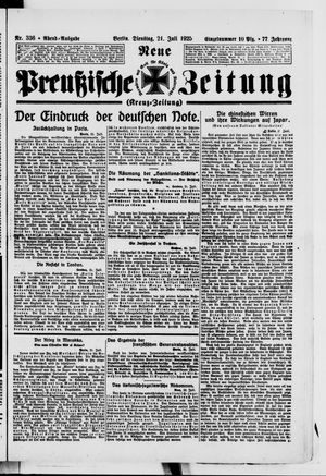 Neue preußische Zeitung vom 21.07.1925