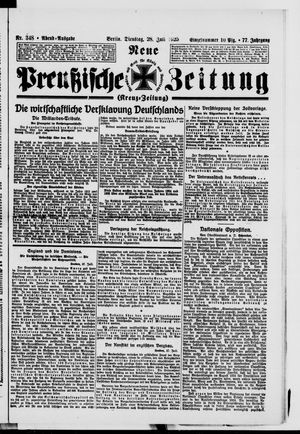 Neue preußische Zeitung vom 28.07.1925