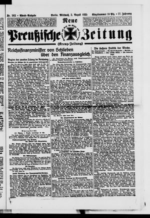 Neue preußische Zeitung vom 05.08.1925
