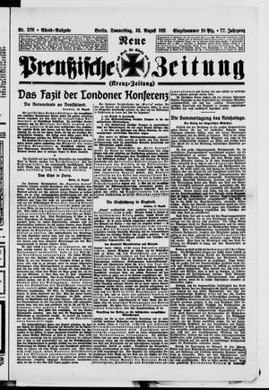 Neue preußische Zeitung vom 13.08.1925