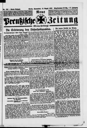 Neue preußische Zeitung vom 15.08.1925