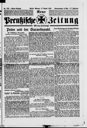 Neue preußische Zeitung vom 17.08.1925