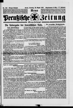 Neue preußische Zeitung vom 25.08.1925