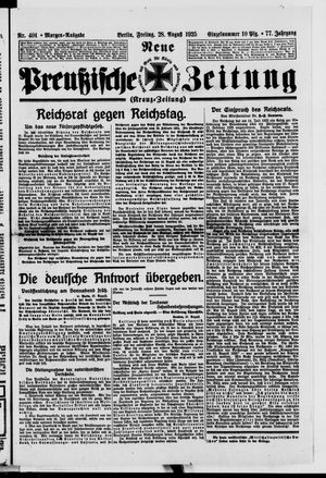 Neue preußische Zeitung vom 28.08.1925