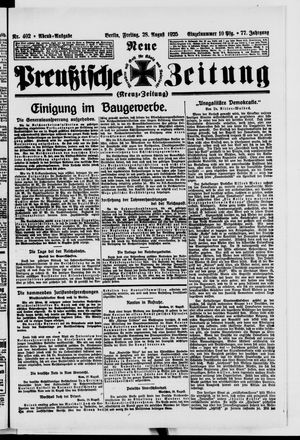 Neue preußische Zeitung vom 28.08.1925
