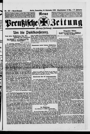 Neue preußische Zeitung vom 10.09.1925