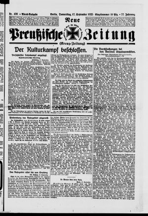 Neue preußische Zeitung vom 17.09.1925