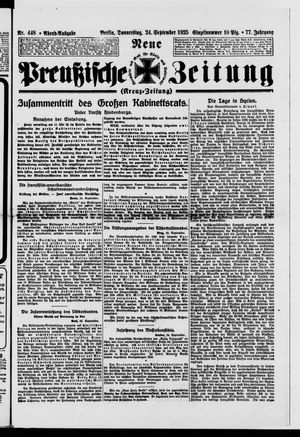 Neue preußische Zeitung vom 24.09.1925
