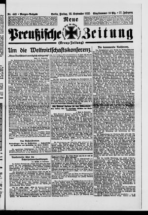 Neue preußische Zeitung vom 25.09.1925
