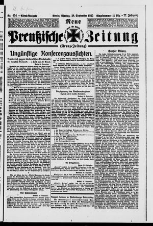 Neue preußische Zeitung vom 28.09.1925
