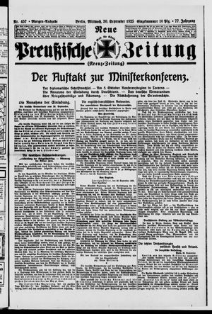 Neue preußische Zeitung vom 30.09.1925